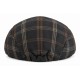 Casquette Plate Bleue à Carreaux Marron – Casquette Anglaise Laine Hiver