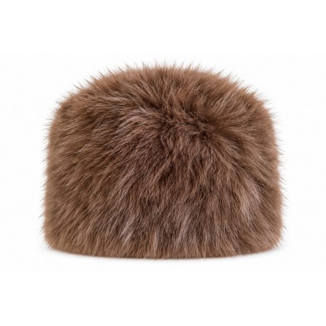 Toque Fourrure Femme Marron – Bonnet Russe en Fausse Fourrure