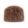 Toque Fourrure Femme Marron – Bonnet Russe en Fausse Fourrure
