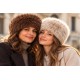 Toque Fourrure Femme Marron – Bonnet Russe en Fausse Fourrure
