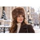 Toque Fourrure Femme Marron – Bonnet Russe en Fausse Fourrure