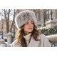 Toque Fourrure Femme Grise – Bonnet Russe en Fausse Fourrure
