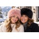 Toque Fourrure Femme Rose – Bonnet Russe en Fausse Fourrure