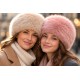 Toque Fourrure Femme Beige – Bonnet Russe en Fausse Fourrure