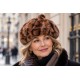 Béret Fourrure Léopard Marron Femme – Bonnet en Fausse Fourrure