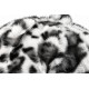 Béret Fourrure Léopard Blanc Noir – Bonnet Panthère Femme