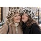 Béret Fourrure Léopard Blanc Noir – Bonnet Panthère Femme