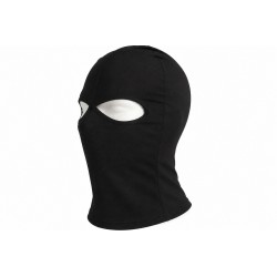 Fine Cagoule Noire 2 Trous en Coton – Passe-Montagne Moto Ski