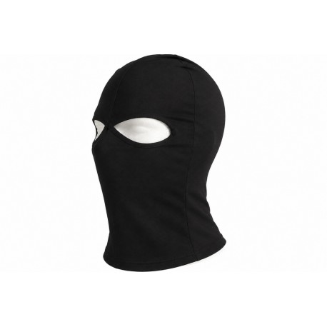Fine Cagoule Noire 2 Trous en Coton – Passe-Montagne Moto Ski