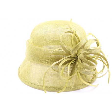 Chapeau Cérémonie Epicea en sisal Anis ANCIENNES COLLECTIONS divers