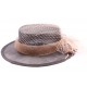 Chapeau Cérémonie Fusain Marron et Café ANCIENNES COLLECTIONS divers