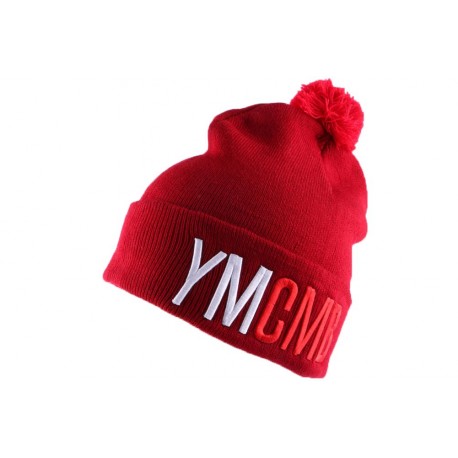 Bonnet YMCMB Bordeaux avec pompon ANCIENNES COLLECTIONS divers