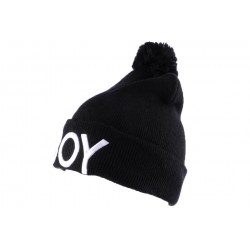 Bonnet Nyls Création Noir BOY avec pompon ANCIENNES COLLECTIONS divers