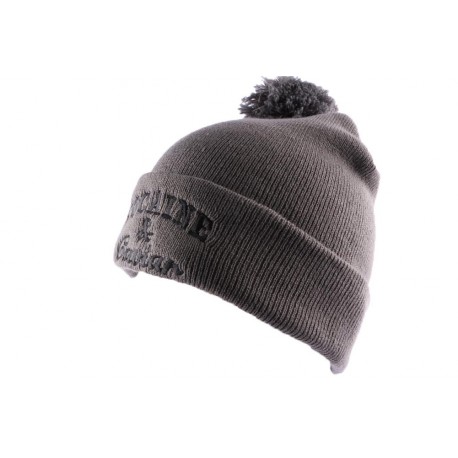 Bonnet JBB Couture Gris avec Pompon ANCIENNES COLLECTIONS divers