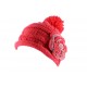 Bonnet Pompon Lya Rose Dentelle Rose ANCIENNES COLLECTIONS divers