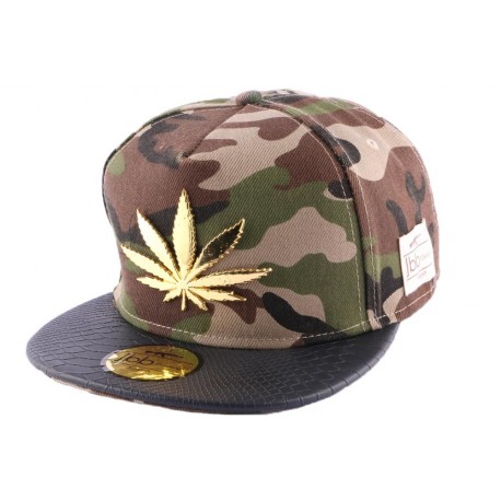 Snapback JBB Couture Noire et Camouflage ANCIENNES COLLECTIONS divers