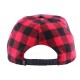 Snapback JBB Couture Carreaux Rouge et Noir ANCIENNES COLLECTIONS divers