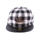 Snapback JBB Couture Carreaux Noire et Blanc ANCIENNES COLLECTIONS divers