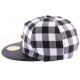 Snapback JBB Couture Carreaux Noire et Blanc ANCIENNES COLLECTIONS divers