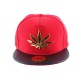 Snapback JBB Couture Rouge avec feuilles ANCIENNES COLLECTIONS divers