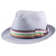 Chapeau Mitch en paille Toyo Gris bleu ANCIENNES COLLECTIONS divers