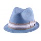 Chapeau Billy en paille Toyo Bleu ANCIENNES COLLECTIONS divers