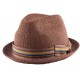 Chapeau Drake en paille Toyo Marron ANCIENNES COLLECTIONS divers