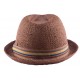 Chapeau Drake en paille Toyo Marron ANCIENNES COLLECTIONS divers