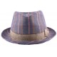 Chapeau Brad en tissu carreaux Bleu ANCIENNES COLLECTIONS divers