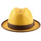 Chapeau Edwing en paille Toyo Jaune ANCIENNES COLLECTIONS divers