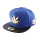 Snapback JBB Couture Bleue avec Feuille Dorée ANCIENNES COLLECTIONS divers