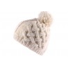 Bonnet à pompon Serac Blanc Cassé BONNETS Léon montane