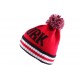 Bonnet Ny Rouge, Noir et blanc avec pompon ANCIENNES COLLECTIONS divers