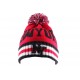 Bonnet Ny Rouge, Noir et blanc avec pompon ANCIENNES COLLECTIONS divers