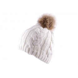 Bonnet Nyls Création Blanc avec pompon ANCIENNES COLLECTIONS divers