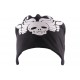 Bonnet Biker Oversize Noir Tête de mort BONNETS Nyls Création