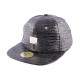 Snapback JBB Couture Noir Façon Lezard ANCIENNES COLLECTIONS divers