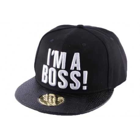 Snapback JBB Couture Noir I'm Boss ! ANCIENNES COLLECTIONS divers