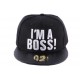 Snapback JBB Couture Noir I'm Boss ! ANCIENNES COLLECTIONS divers