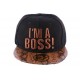 Snapback JBB Couture i'm a Boss noir et marron ANCIENNES COLLECTIONS divers