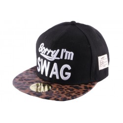 Snapback JBB Couture Sorry I'm Swag Léopard ANCIENNES COLLECTIONS divers