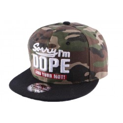 Snapback Sorry I'm Dope Camouflage ANCIENNES COLLECTIONS divers