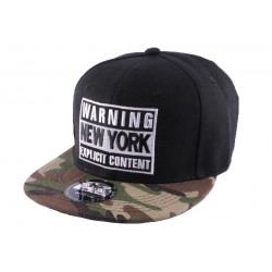 Snapback Warning New York Noire et Camo ANCIENNES COLLECTIONS divers