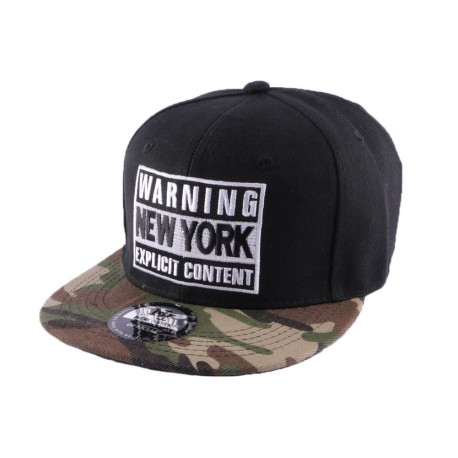 Snapback Warning New York Noire et Camo ANCIENNES COLLECTIONS divers