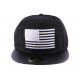 Snapback Noire avec drapeau US Blanc CASQUETTES Hip Hop Honour