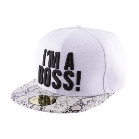 Snapback JBB Couture I'm a Boss blanche ANCIENNES COLLECTIONS divers