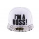 Snapback JBB Couture I'm a Boss blanche ANCIENNES COLLECTIONS divers
