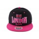 Snapback Hip Hop Noire et Rose London ANCIENNES COLLECTIONS divers