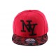 Casquette Enfant NY Rouge et noire à partir de 8 ans ANCIENNES COLLECTIONS divers