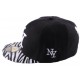 Casquette Enfant NY Noire et Zèbre à partir de 8 ans ANCIENNES COLLECTIONS divers